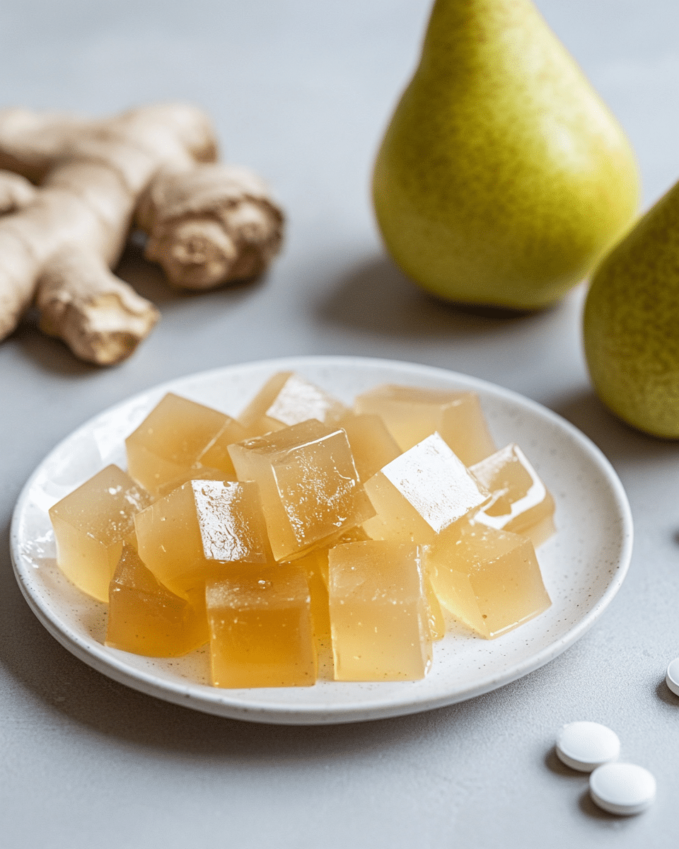 Bariatric Pear Ginger Gelatin Trick Recipe