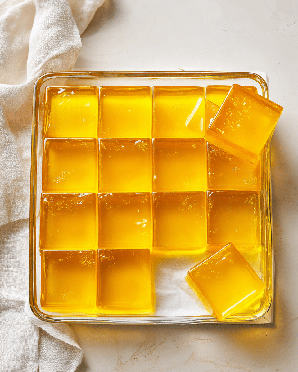 Pineapple gelatin texture