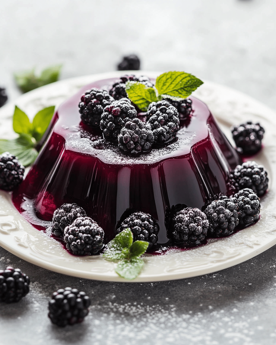 Blackberry Jello Mold