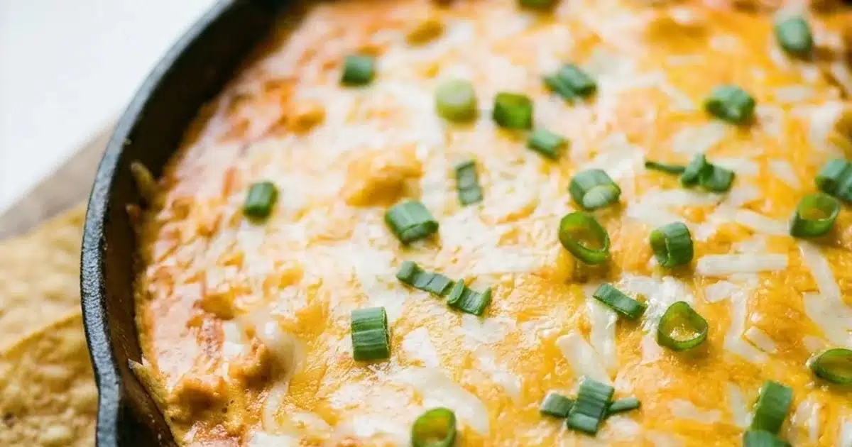 Buffalo Chicken Dip with Melted Cheese