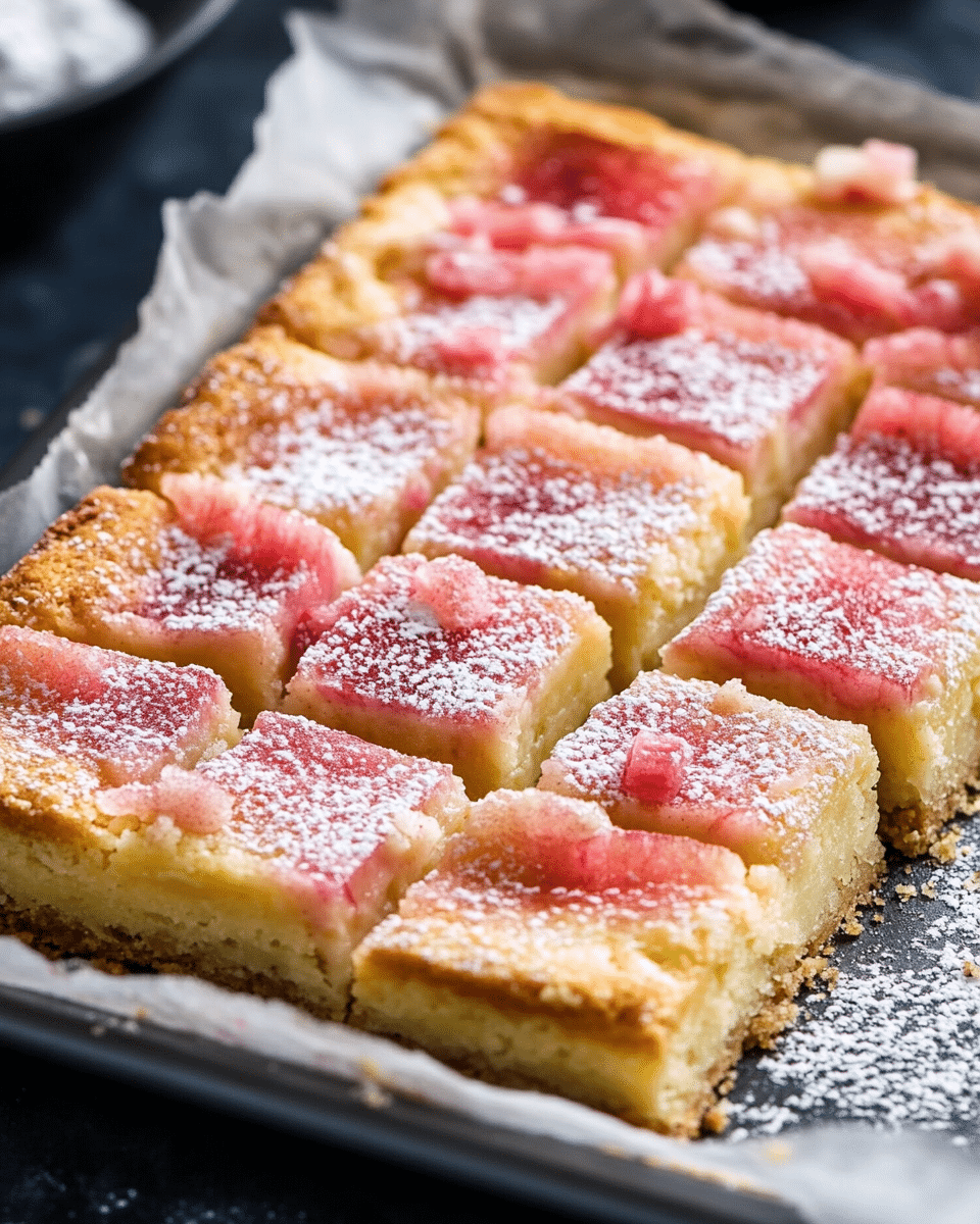 Rhubarb Bars