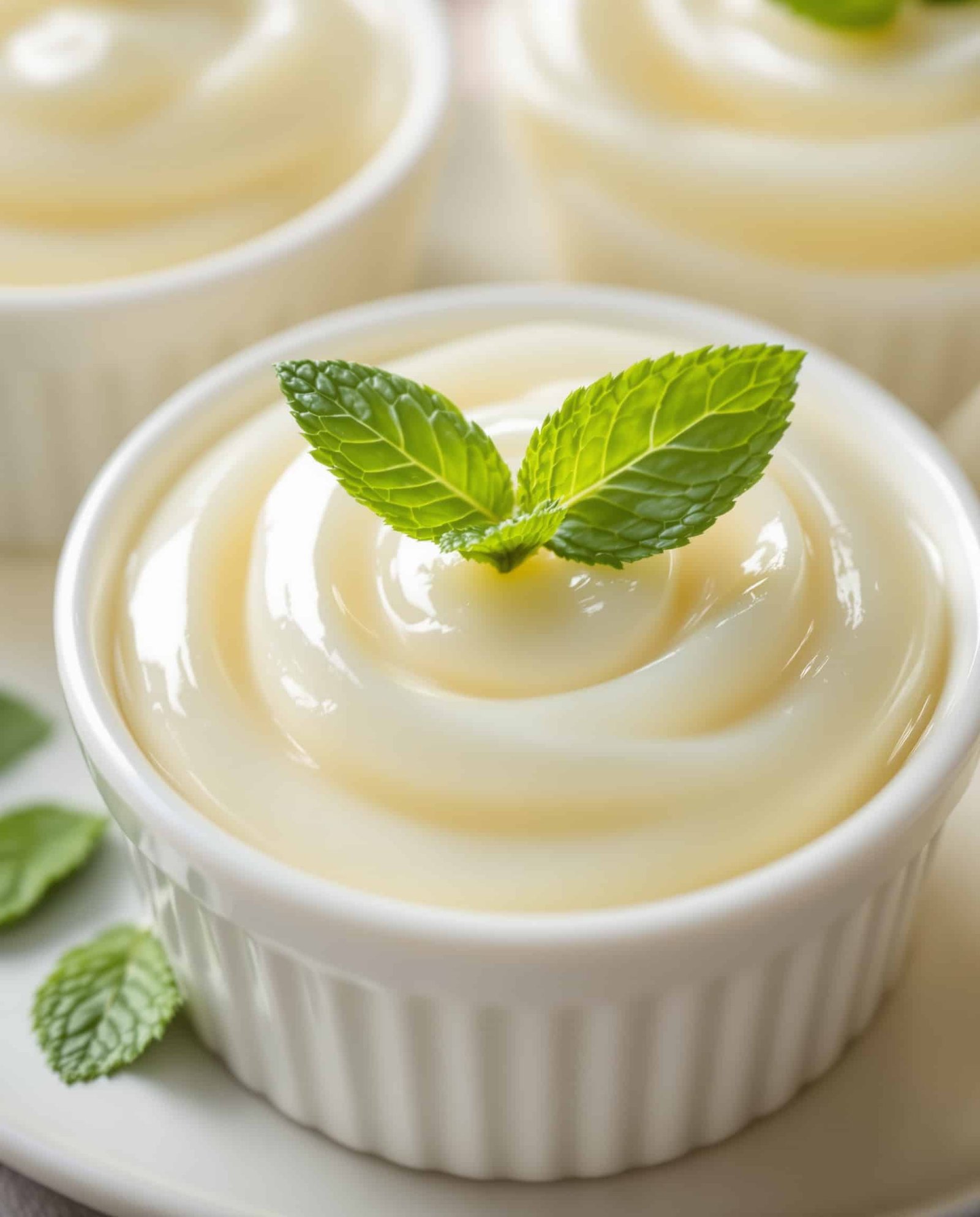 Close-up of a serving of gelatin before bed weight loss recipe