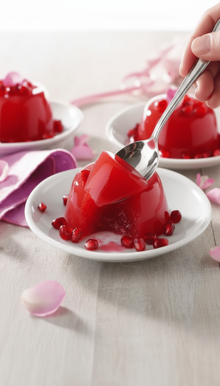 gelatin dessert cooking frequently close-up