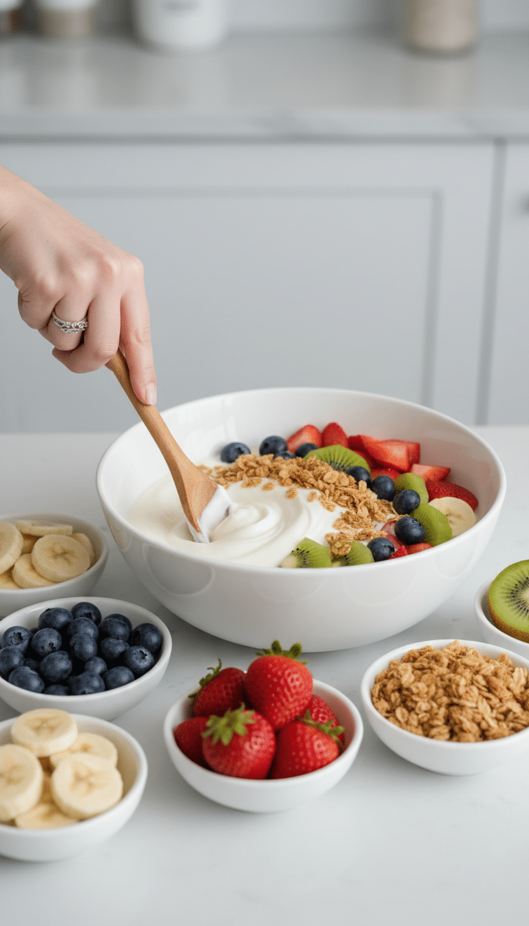 Light Espresso Breakfast Protein Bowl Cooking Close-Up light espresso breakfast protein bowl cooking ingredients close-up