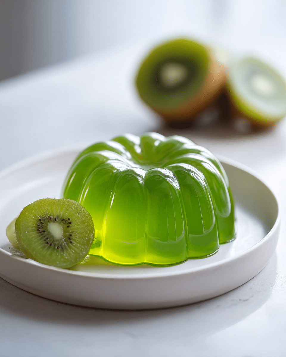 Mint Green Kiwi Greek Yogurt Jello Wellness