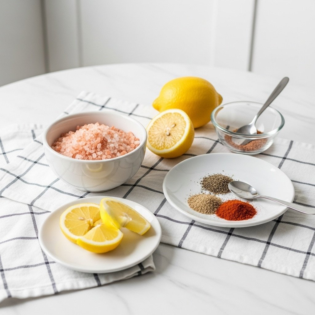 Pink Salt And Gelatin Recipe Cooking Close-Up pink salt and gelatin recipe cooking ingredients close-up