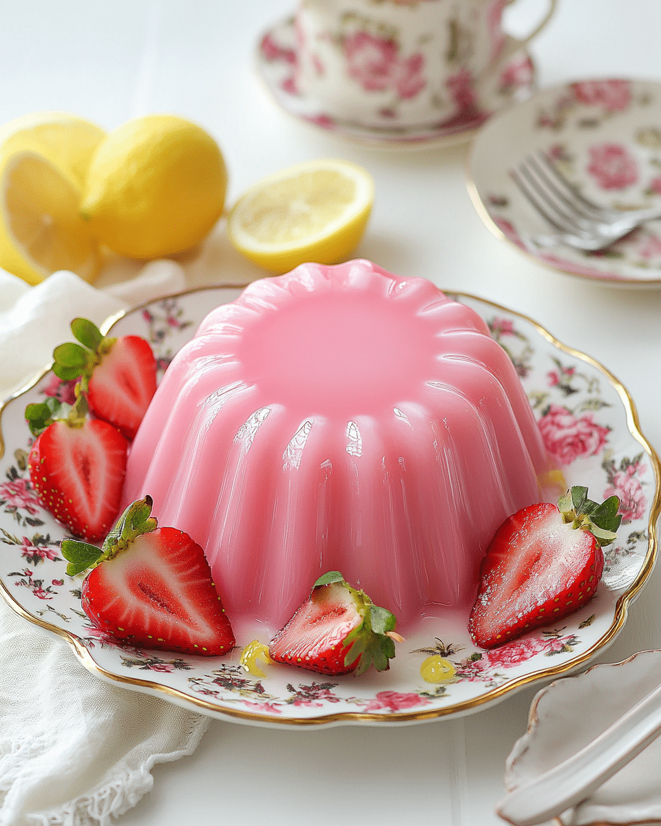 Rhubarb Strawberry Jello