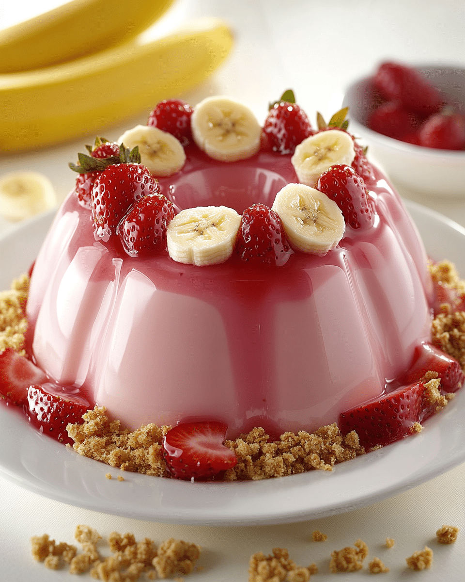 Close up of jello mold texture